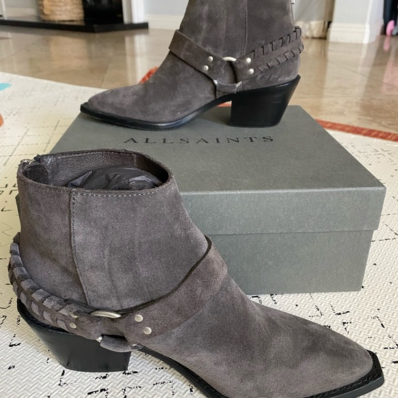 ALLSAINTS Suede Marley Boot Harness - Picture 8 of 10